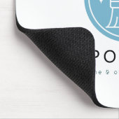 Modern Broom Logo Blue Cleaning Service Muismat (Hoek)