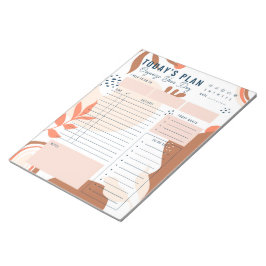 Modern Brown-Beige Daily Planner Notitieblok