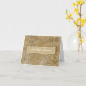 Modern Brown en Tan Granite Kaart (Gele Bloem)