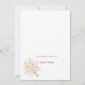 Modern Brown Line Art  Save the Date Wedding Card (Achterkant)