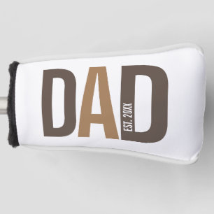Modern Brown persoonlijke vader opgericht Golfheadcover