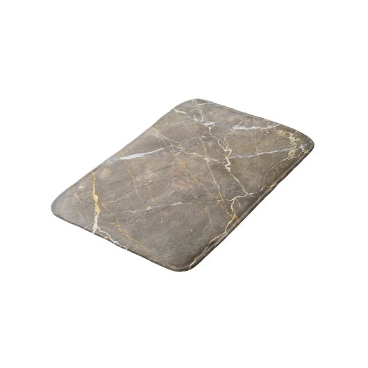Modern Brown Stone, marmer Pattern Badmat (Gekanteld)