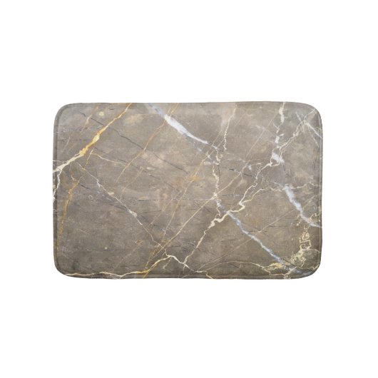 Modern Brown Stone, marmer Pattern Badmat (Voorkant)