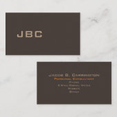 Modern Brown/Tan 30o2 Visitekaartje (Voorkant / Achterkant)