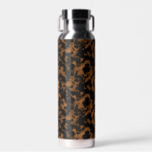 Modern Brown Tortoise Shell Stylish Waterfles (Voorkant)