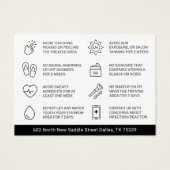 Modern Brows Aftercare PMU Brow Instructions Card (Dos)