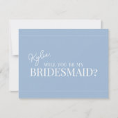 Modern bruidsmeisje voorstel Kaart (Voorkant)