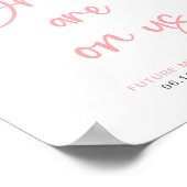 Modern Bruiloft Bar Bord Poster (Hoek)