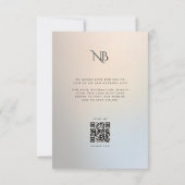 Modern Bruiloft Goud Zilver Save the Date Kaart (Achterkant)