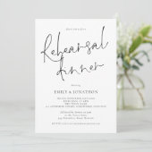 Modern bruiloft repetitie diner met Afbeelding Kaart (Staand voorkant)