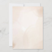 Modern Bruin bruiloft uitnodiging (Achterkant)