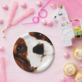 modern bruin Cavalier King Charles Spaniel Papieren Bordje (Feest)
