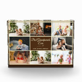 Modern Bruin Grootouder Jubileum Fotocadeau Fotoblokken (Voorkant)