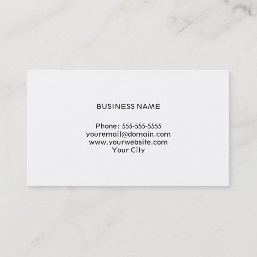 Modern Bruin Handgereedschap Foto Handyman Service Visitekaartje (Achterkant)