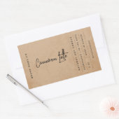 Modern Bruin Koffie Rustiek Label (Envelop)