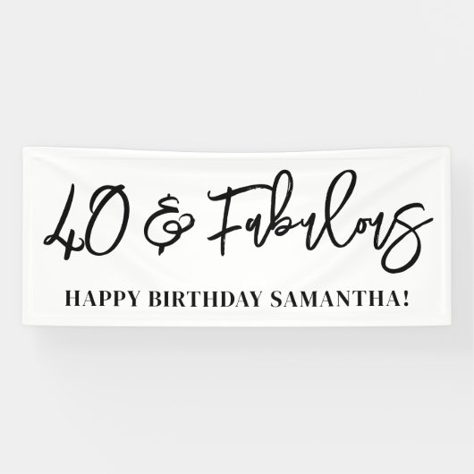 Modern Brush Script 40 en Fabulous Spandoek (Horizontaal)