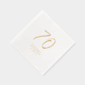 Modern Brush Script 70ste verjaardagsfeestje Folie Servetten (Rechts)