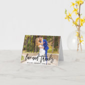 Modern Brush Script Huwelijksbrief vol Liefde en D Kaart (Gele Bloem)