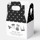 Modern Brush Script Lingerie Bruiloftsfeest Bedankdoosjes (Geopend)