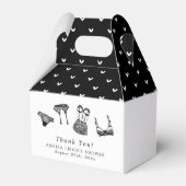 Modern Brush Script Lingerie Bruiloftsfeest Bedankdoosjes (Voorkant Zijde)