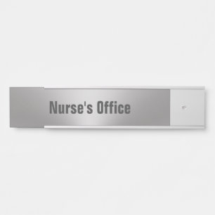 Modern Brushed Metal Look Nurse's Kantoor Deurbordje