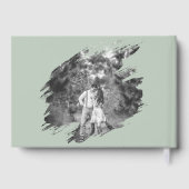 Modern Brushstroke Photo Wedding | Sage Green (Verso)