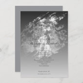 Modern Brushstroke Photo Wedding | Soft Black (Voorkant / Achterkant)