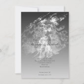 Modern Brushstroke Photo Wedding | Soft Black (Voorkant)