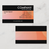 Modern - Bubble Cloud Bord Sinaasappel Visitekaartje (Voorkant / Achterkant)