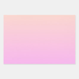 Modern Bubblegum & Soft Peach Wrapping Paper Pack