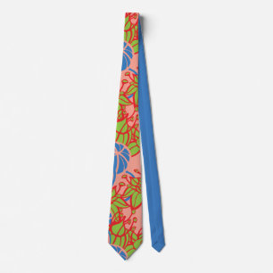 Modern Bud & Flower Bold Patroon Stropdas