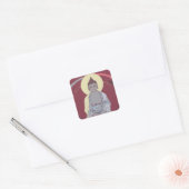 Modern Buddha Vierkante Sticker (Envelop)