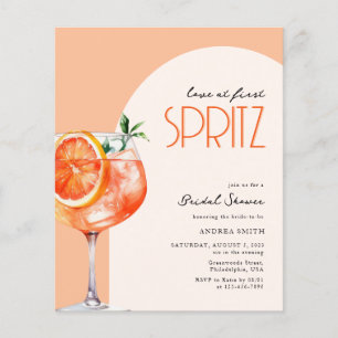 Modern Budget Love bij First Spritz Vrijgezellenfe Flyer
