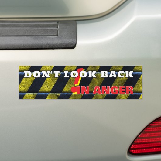 Modern Bumpersticker (Op auto)