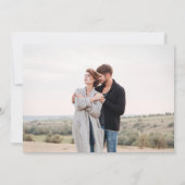 Modern Burgundy Blush Floral Greenery Foto Save The Date (Achterkant)