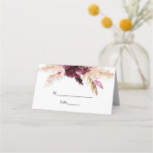 Modern Burgundy Blush Pink Floral (Voorkant)