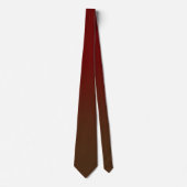 Modern Burgundy Brown Ombre Stropdas (Voorkant)