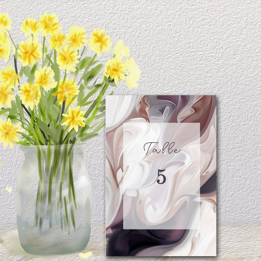 Modern Burgundy Ivory Gray Elegant Kaart