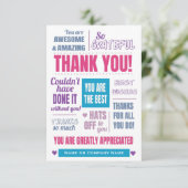 Modern Business-bedankpas Bedankkaart (Staand voorkant)