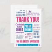 Modern Business-bedankpas Bedankkaart (Voorkant / Achterkant)