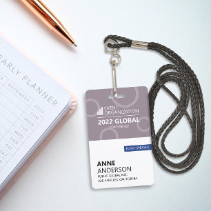 Modern Business Conference Event Badge