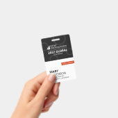 Modern Business Conference Event #custom Badge (Handheld)