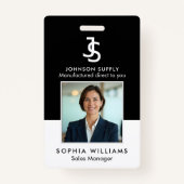 Modern Business Custom Company Monogram Logo Badge (Voorkant)