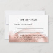 MODERN BUSINESS GIFT CERTIFICATE  (Achterkant)