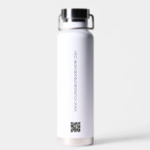 Modern Business logo Aangepaste QR-code website Waterfles (Achterkant)