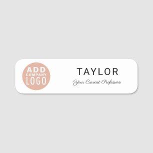 Modern Business Logo Bedrijf Werknemer Evenementen Naamplaatje