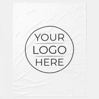 Modern Business Logo Branding Fleece Deken