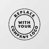 Modern Business Logo Company Showroom Raamsticker (Vel)