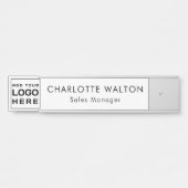 Modern Business Logo Corporate Employees Custom Deurbordje (Voorkant)