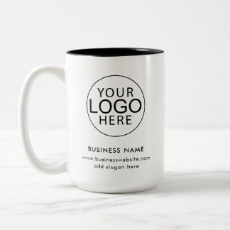 Modern Business Logo Corporate Promotional Custom Tweekleurige Koffiemok